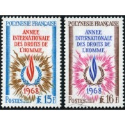 VAR1 Polinesia Francesa  French Polynesia  Nº 62/63  1968   MNH