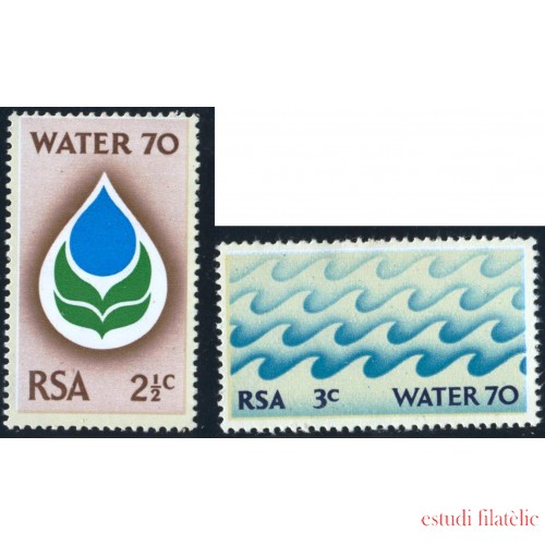 VAR1  Sudáfrica South Africa  Nº 324/25  Agua H2O MNH