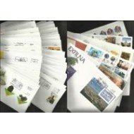 España Año 2001 Completo en Sobres de primer día SPD FDC