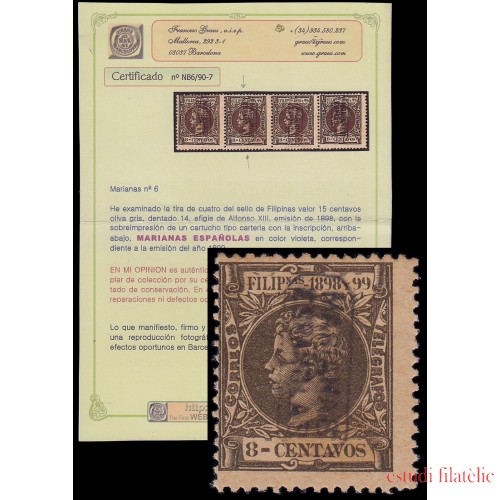 Islas Marianas 5 1899 Alfonso XIII MNH