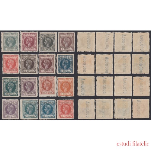 Río de Oro Nº 1/16 1905 Alfonso XIII Num. A000.000 MH y MNH
