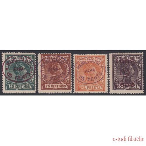 Río de Oro Nº 37/40 1908 Alfonso XIII MH 