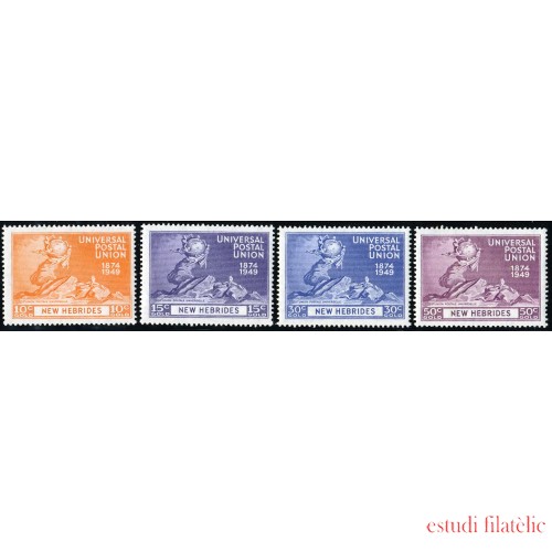 VAR2 Nuevas Hébridas New Hebrides 140/43 1949 MNH