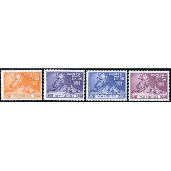 VAR2 Nuevas Hébridas New Hebrides 140/43 1949 MNH VAR2 Nuevas Hébridas New Hebrides 140/43 1949 MNH
