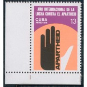 VAR2 Cuba A- 303 1978 Año Internacional de la lucha contra La Apartheid MNH