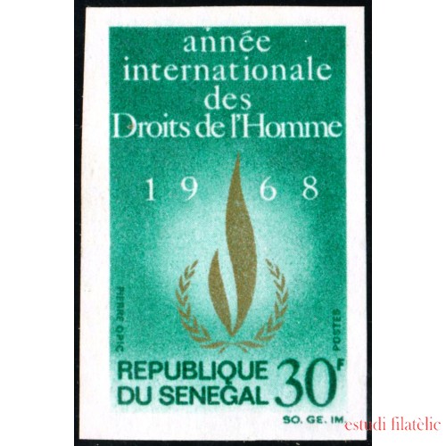 VAR2 Senegal  Nº 303  Sin dentar 1968  MNH
