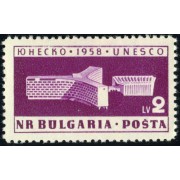 VAR2 Bulgaria Bulgary  Nº 953 1958  Inauguración del Palacio de la UNESCO  MNH