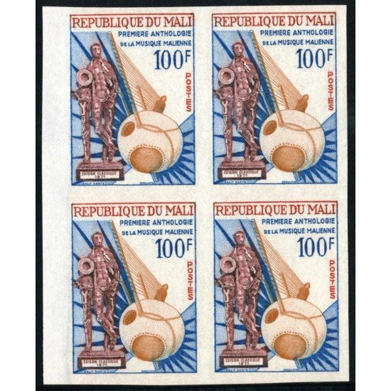 VAR2 Mali 183 Bl.4 Sin dentar 1972 MNH VAR2 Mali 183 Bl.4 Sin dentar 1972 MNH