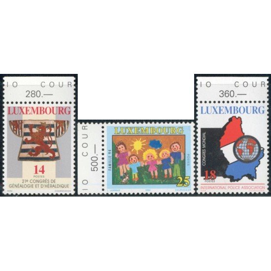 VAR2 Luxemburgo 1292/94 1994 Aniversarios MNH VAR2 Luxemburgo 1292/94 1994 Aniversarios MNH