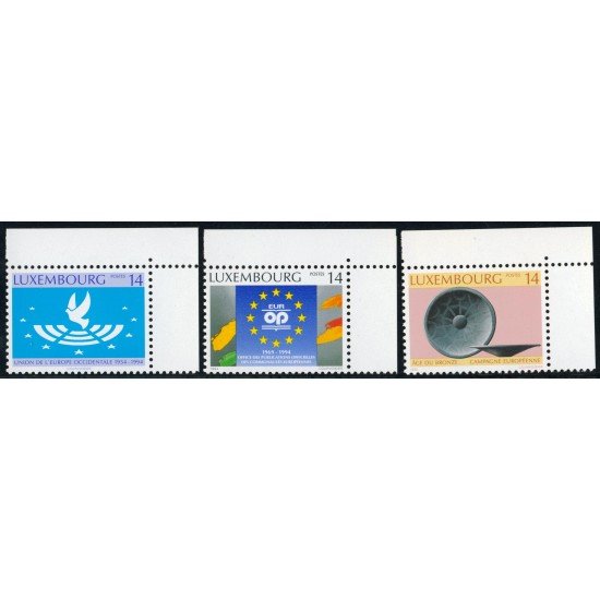 VAR2 Luxemburgo 1296/98 1994 Aniversarios  MNH