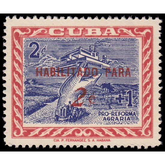 Cuba 518 1960 Pro Reforma Agraria MNH Cuba 518 1960 Pro Reforma Agraria MNH
