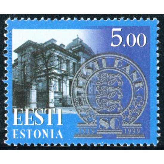 VAR2 Estonia  Nº 377  Banco Nacional  1999  MNH