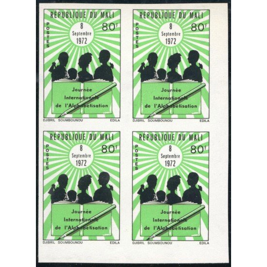 VAR1 Mali 184 Sin dentar Bl.4 1972 MNH VAR1 Mali 184 Sin dentar Bl.4 1972 MNH