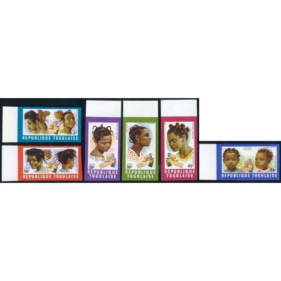 VAR2 Togo 654/57 +A 128/29 Sin dentar MNH VAR2 Togo 654/57 +A 128/29 Sin dentar MNH
