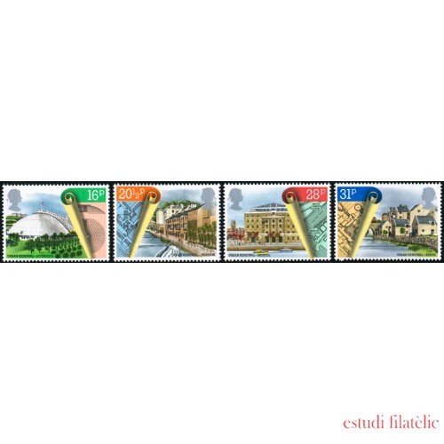 VAR2  Gran Bretaña  1122/25 1984 Renovación urbana MNH