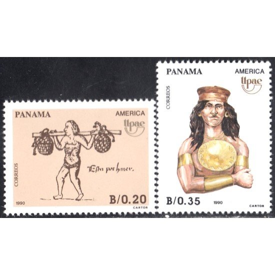 Panama 1071/72 1990 América Upaep Arte precolombino MNH Panama 1071/72 1990 América Upaep Arte precolombino MNH