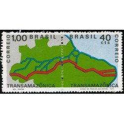 Brasil Brazil 955/56 1971 Amazonas Mapa Amazónico MNH Brasil Brazil 955/56 1971 Amazonas Mapa Amazónico MNH