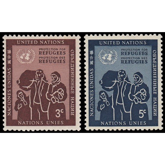 VAR3 Naciones Unidas New York 15/16 1953 Ayuda Internacional a los refugiados MNH VAR3 Naciones Unidas New York 15/16 1953 Ayuda Internacional a los refugiados MNH