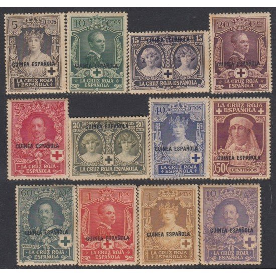 Guinea Española 179/90 1926 Pro Cruz Roja Española MH Guinea Española 179/90 1926 Pro Cruz Roja Española MH