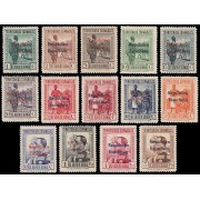 Guinea Española 230/43 1932 Alfonso XIII Sellos de 1931 habilitados MH
