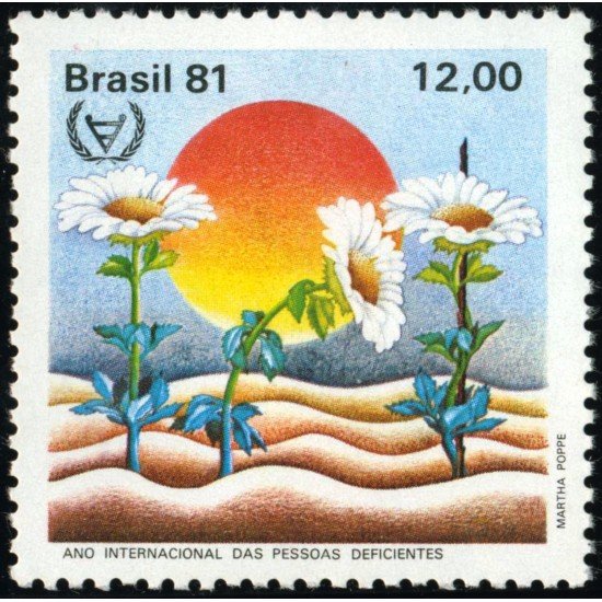 Brasil Brazil 1495 1981 Año Internacional de las personas discapacitados  MNH