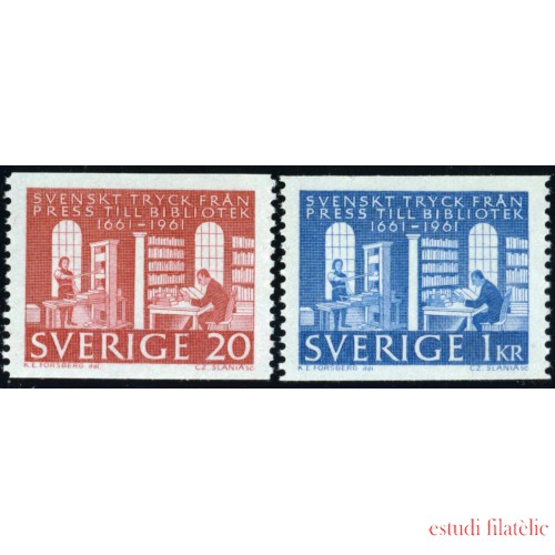 VAR3 Suecia Sweden Nº 486/87  MNH