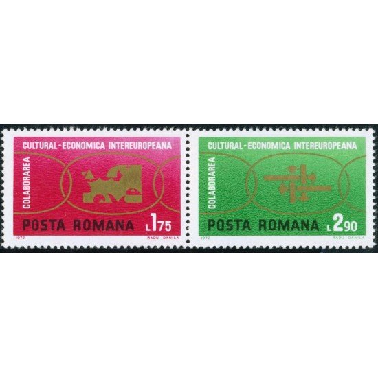 VAR3 Rumanía Romania Nº 2680/81 1972 MNH VAR3 Rumanía Romania Nº 2680/81 1972 MNH