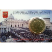 Vaticano 2015 Cartera Oficial Coin Card nº 6 Moneda 0.50 € euros