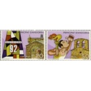 Andorra Española 198/99 SH200A/B 1987 Barcelona 92 MNH Andorra Española 198/99 SH200A/B 1987 Barcelona 92 MNH