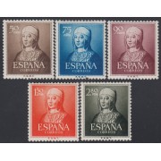 España Spain 1092/96 1951 Isabel La Católica MNH