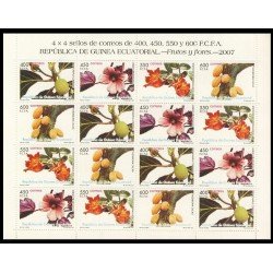 Guinea Ecuatorial 393/96 2007 Minihojita Frutos y flores Flora Minihojita Guinea Ecuatorial 393/96 2007 Minihojita Frutos y flores Flora Minihojita