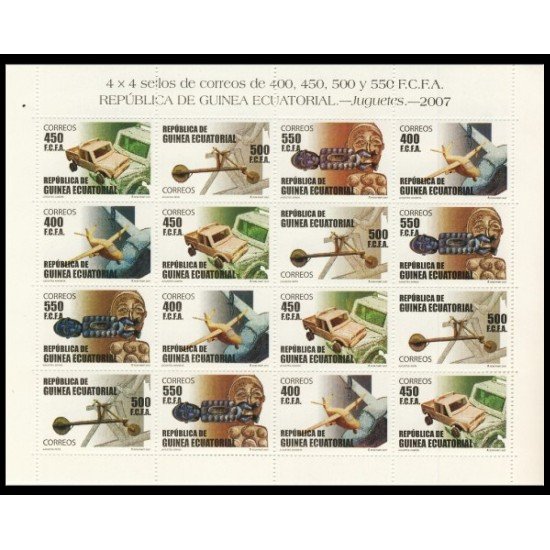 Guinea Ecuatorial 397/00 2007 Minihojita Juguetes Toys MNH