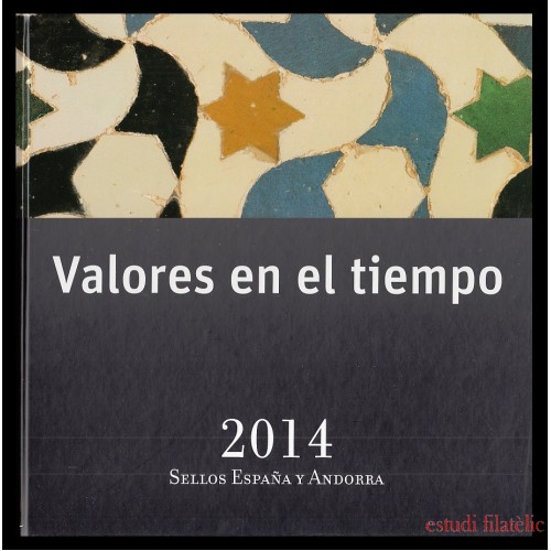Libro Album Oficial de Sellos España y Andorra Año Completo 2014 Incluye Pruebas de Lujo