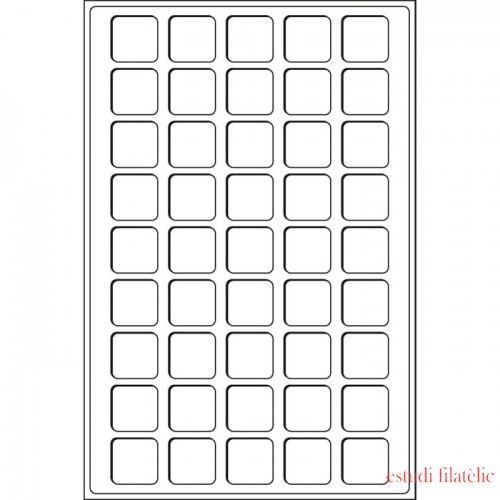 Leuchtturm Bandeja para 45 monedas de 31 mm Ø