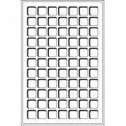 Leuchtturm Bandeja para 77 monedas de 22 mm Ø