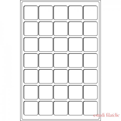 Leuchtturm Bandeja para 35 monedas de 39 mm Ø