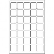 Leuchtturm Bandeja para 35 monedas de 39 mm Ø