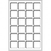 Leuchtturm Bandeja para 24 monedas de 45 mm Ø