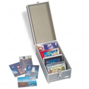 Leuchtturm Maletín de coleccionismo CARGO, para tarjetas postales o series de monedas