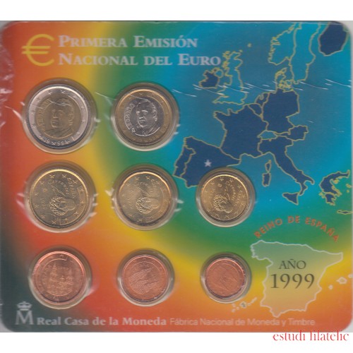España Spain 1999 Cartera Oficial Euros € FNMT 