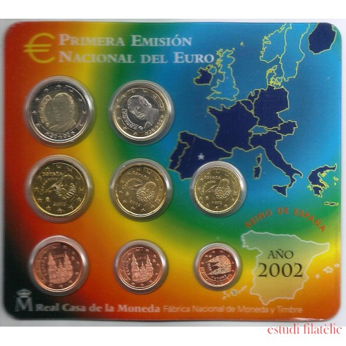 España Spain 2002 Cartera Oficial Euros € FNMT