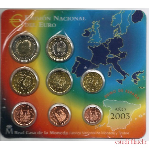 España Spain 2003 Cartera Oficial Euros € FNMT