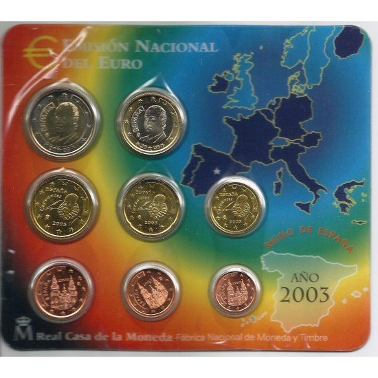 España Spain 2003 Cartera Oficial Euros € FNMT España Spain 2003 Cartera Oficial Euros € FNMT
