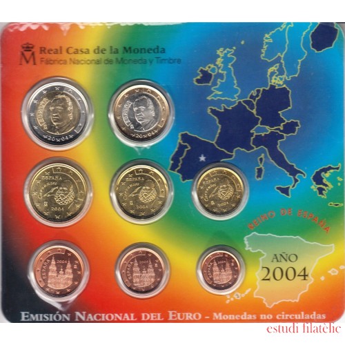 España Spain 2004 Cartera Oficial Euros € FNMT