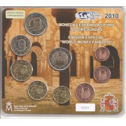 España Spain 2010 Cartera Oficial Euros + 2€ Conmemorativos Mezquita Córdoba  Emisión Berlín FNMT Word Money Fair