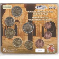 España Spain 2010 Cartera Oficial Euros + 2€ Conmemorativos Mezquita Córdoba  Emisión Berlín FNMT Word Money Fair