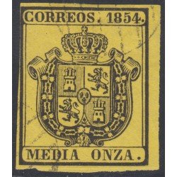 España Spain 28 1854 Escudo Usado España Spain 28 1854 Escudo Usado