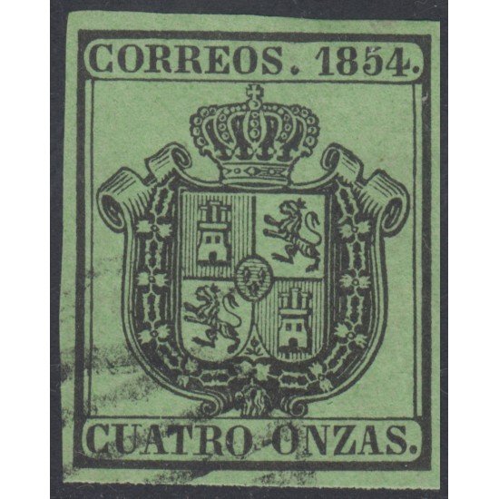 España Spain 30 1854 Escudo Usado España Spain 30 1854 Escudo Usado