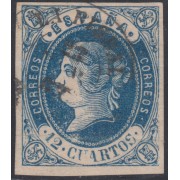 España Spain 59 1862 Isabel II Usado