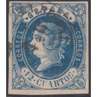 España Spain 59 1862 Isabel II Usado